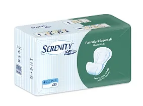 PANNOLONE PER INCONTINENZA SERENITY SOFTDRY SAGOMATO TRASPIRANTE FORMATO PLUS 30 PEZZI