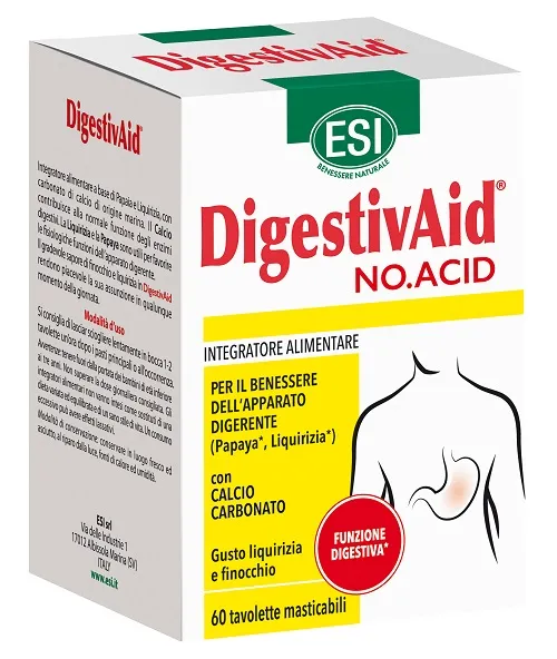 Esi Digestivaid No Acid 60 Tavolette