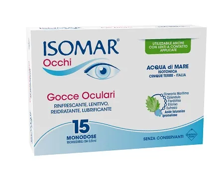 Isomar Occhi Gocce Oculari All'acido Ialuronico 0,20% 15 Flaconcini