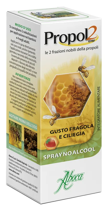 Propol2 Emf Spray No Alcool Fragola E Ciliegia 30 Ml