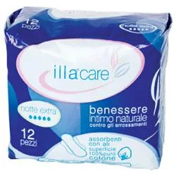 Illa Care Assorbente Notte Extra 12 Pezzi