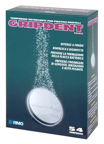 Gripdent Tabs Detergente Per Protesi Dentaria 54 Capsule