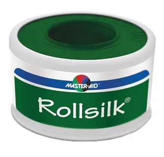 CEROTTO IN ROCCHETTO MASTER-AID ROLLSILK TESSUTO BIANCO IPOALLERGENICO 5X2,50