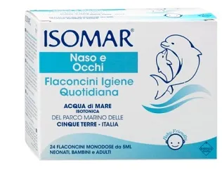 Isomar Soluzione Isotonica Acqua Mare Igiene Quotidiana 24 Flaconcini Monodose 5 Ml