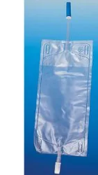 SACCA PER URINA DA GAMBA PVC CON TUBO RACCORDO 10 CM PER COLLEGAMENTO COSCIA CAPACITA' 750 ML VALVOLA ANTIREFLUSSO 30 PEZZI