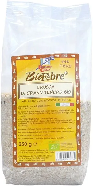 FSC BIOFIBRE+ CRUSCA DI GRANO TENERO BIO AD ALTO CONTENUTO DI FIBRA 250 G