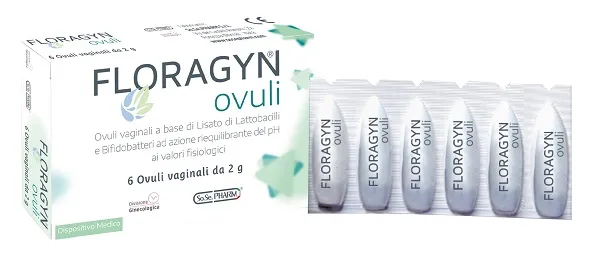 OVULI VAGINALI A BASE DI LATTOBACILLI LISATI FLORAGYN OVULI 12G 6 PEZZI