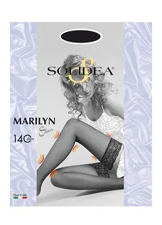 MARILYN 140 SHEER CALZA AUTOREGGENTE NERO 2