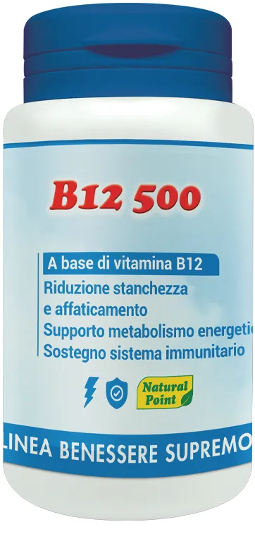 B12 500 Cianocobalamina 100 Capsule Vegetali