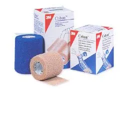 BENDA ELASTICA COMPRESSIVA AUTOADESIVA COBAN 7,5X300CM IN ESTENSIONE 7,5X600CM COLOR CARNE