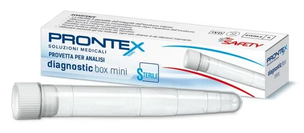 Diagnostic Box Mini Contenitore Sterile Per Analisi Delle Urine Con Tappo A Vite