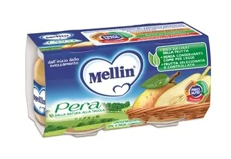 Mellin Omogeneizzato Pera 100 G 2 Pezzi