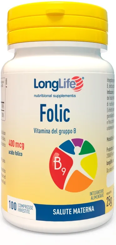 Longlife Folic 400 Mcg 100 Compresse