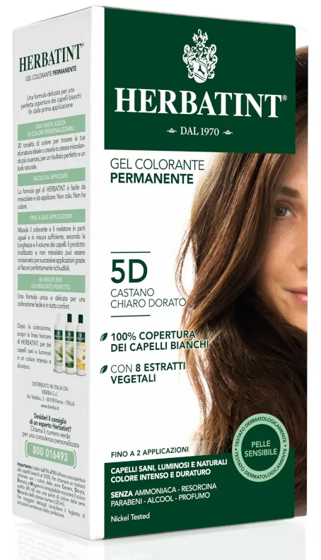 Herbatint 5d Castano Chiaro Dorato 150 Ml