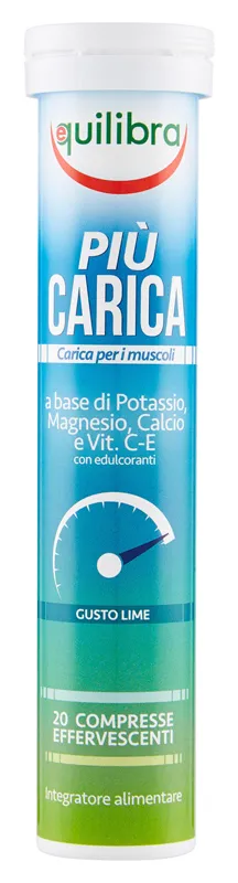 PIU' CARICA 20 COMPRESSE EFFERVESCENTI 90 G