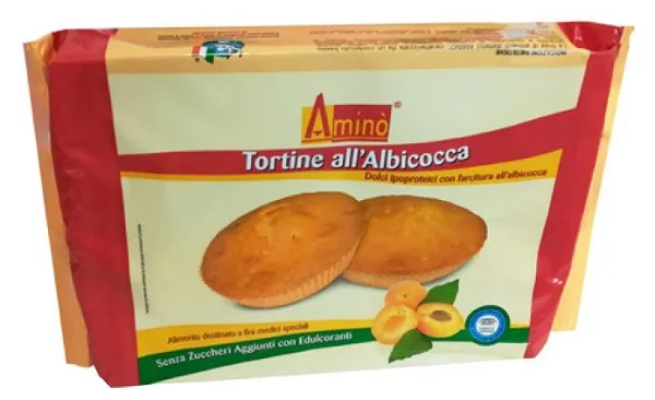 Amino' Tortina Albicocca Aproteica 210 G