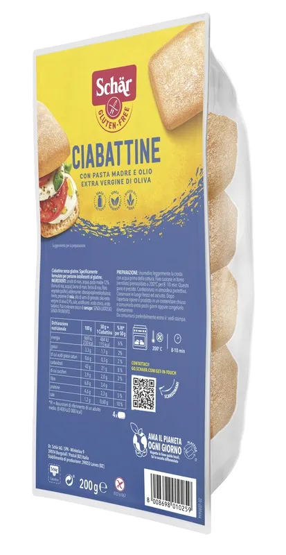 SCHAR CIABATTINA PANE 200 G