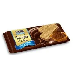 Giusto Senza Zucchero Wafers Cacao 150 G