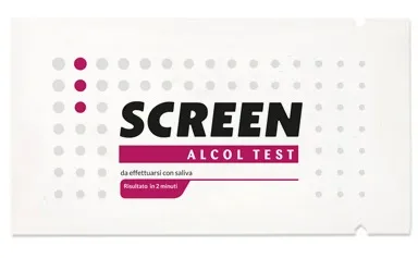 Alcol Test Monouso Rileva Alcol Nell'organismo Tramite Saliva Screen Alcol Test