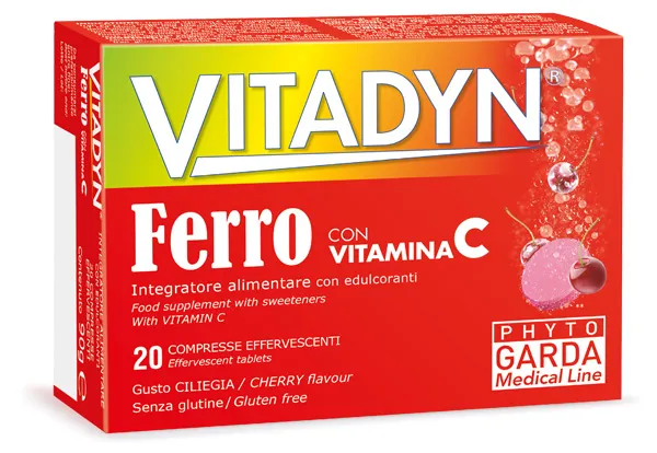 Vitadyn Ferro + Vitamina C 20 Compresse Effervescenti