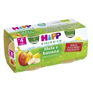 Hipp Bio Frutta Grattuggiata Mela Banana 4x100 G