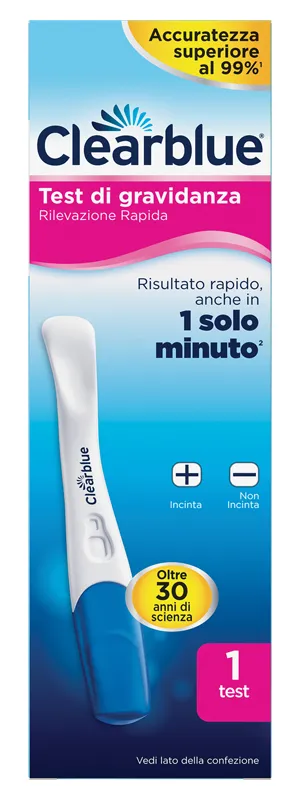 TEST DI GRAVIDANZA CLEARBLUE PREGN VISUAL STICK CB6 1CT IT ARTICOLO 81131144