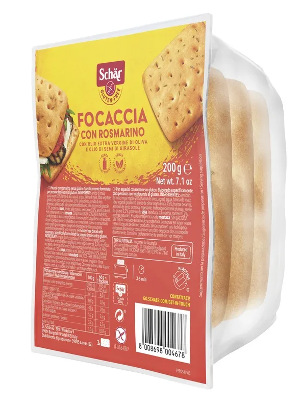 SCHAR FOCACCIA ROSMARINO 200 G