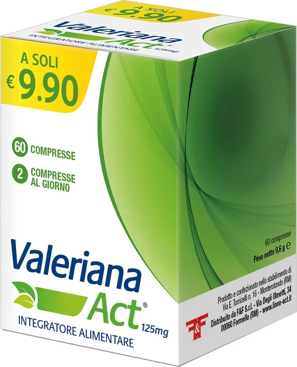 Valeriana Act 125 Mg 60 Compresse Da 125 Mg