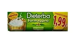 Dieterba Omogeneizzato Formaggino 3 Pezzi 80 G