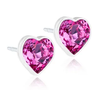 Blomdahl Gioiello Mp Heart 6mm Rose