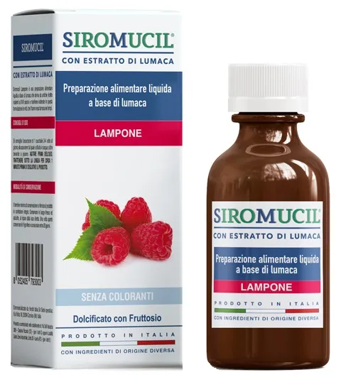 Siromucil Preparato Alimentare Con Estratto Di Lumaca Al Lampone 150 Ml