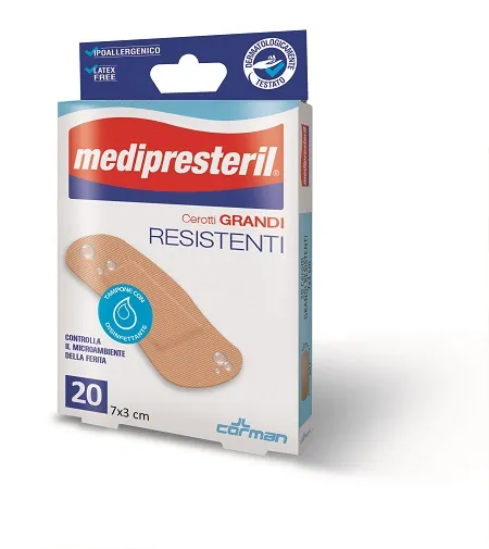 CEROTTO MEDIPRESTERIL RESISTENTI GRANDI 7X3CM 20 PEZZI