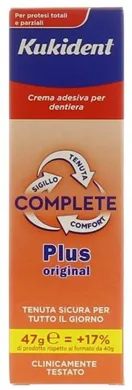 KUKIDENT PLUS COMPLETE CREMA ADESIVA PER PROTESI DENTARIE 47 G