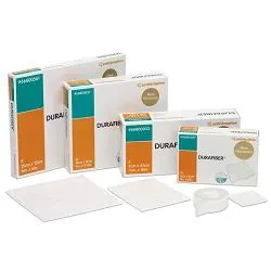 MEDICAZIONE STERILE IN FIBRE DI CELLULOSA ETILSOLFONATA GELICANTE DURAFIBER ASSORBENTE 10X10CM 10 PEZZI