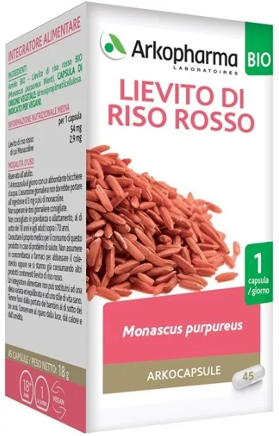 Arkocapsule Lievito Di Riso Rosso Integratore Colesterolo 45 Capsule