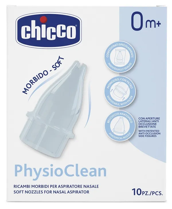 Ricambi Morbidi Per Aspiratore Nasale Chicco Physioclean