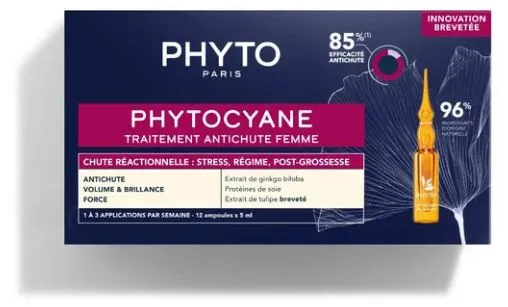 Phyto Phytocyane Trattamento Anticaduta Capelli Donna 12 Fiale 7,5 Ml