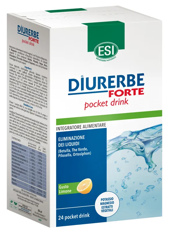 Esi Diurerbe Forte Pocket Drink Limone 24 X 20 Ml