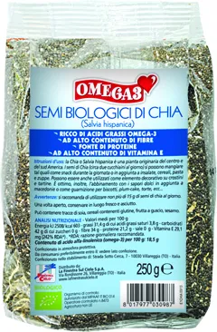 FSC OMEGA 3 SEMI DI CHIA BIO AD ALTO CONTENUTO DI FIBRA 250 G