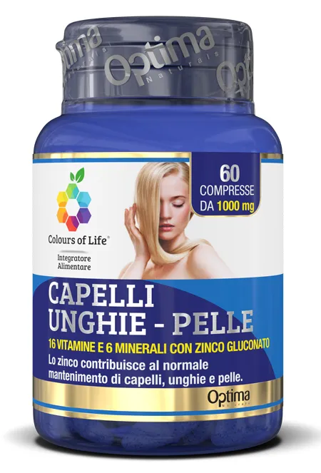 Colours Of Life Capelli Unghie Pelle 60 Compresse 1000 Mg