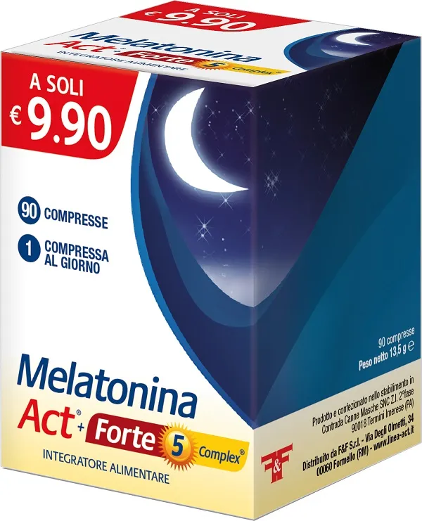 MELATONINA ACT 1MG + FORTE 5 COMPLEX 90 COMPRESSE