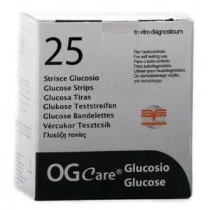 STRISCE MISURAZIONE GLICEMIA OGCARE 25 PEZZI