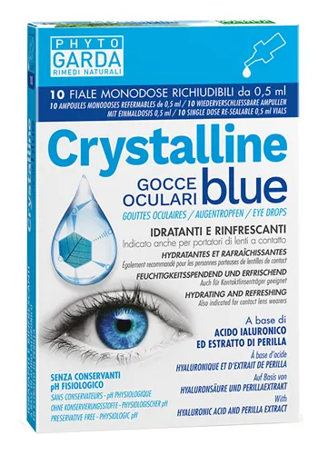 Crystalline Blue Gocce Oculari Monodose 10 Fiale 0,5 Ml