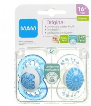 Mam Original Succhietto 16+ Silicone Confezione Doppia