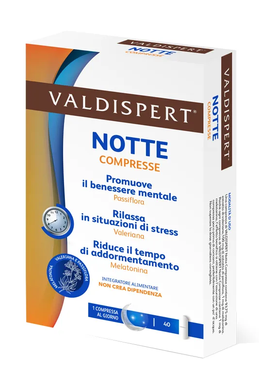 Valdispert Notte 1mg Di Melatonina 40 Compresse