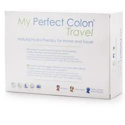 MY PERFECT COLON CARE TRAVEL LAVAGGIO INTESTINALE KIT COMPOSTO DA MY PERFECT COLON CARE + FILTRO CON ADATTATORE RUBINETTO+ ADATTATORE UNIVERSALE +CANNULA RETTALE 12 PEZZI +ASTUCCIO