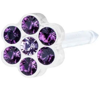 Blomdahl Foralobo Mp Daisy 5mm Amethyst/light Amethyst