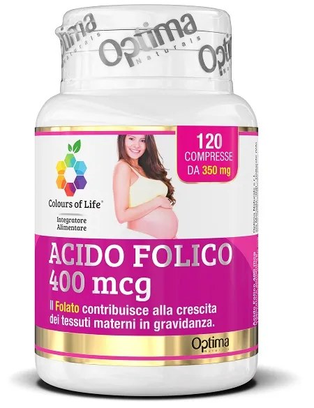 Colours Of Life Acido Folico 400 Mcg 120 Compresse 350 Mg