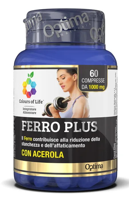 COLOURS OF LIFE FERRO PLUS 60 COMPRESSE 1000 MG