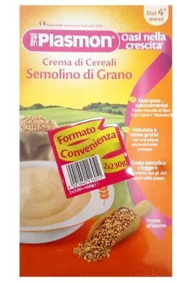 PLASMON CEREALI SEMOLINO DI GRANO 2 X 230 G